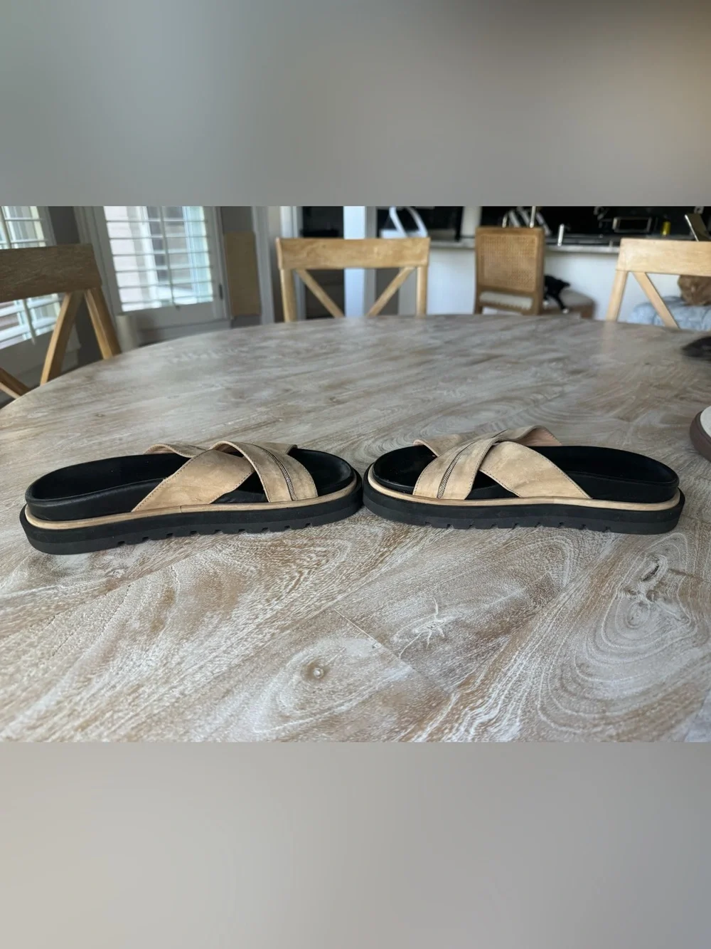 Peserico crossover footbed slides
